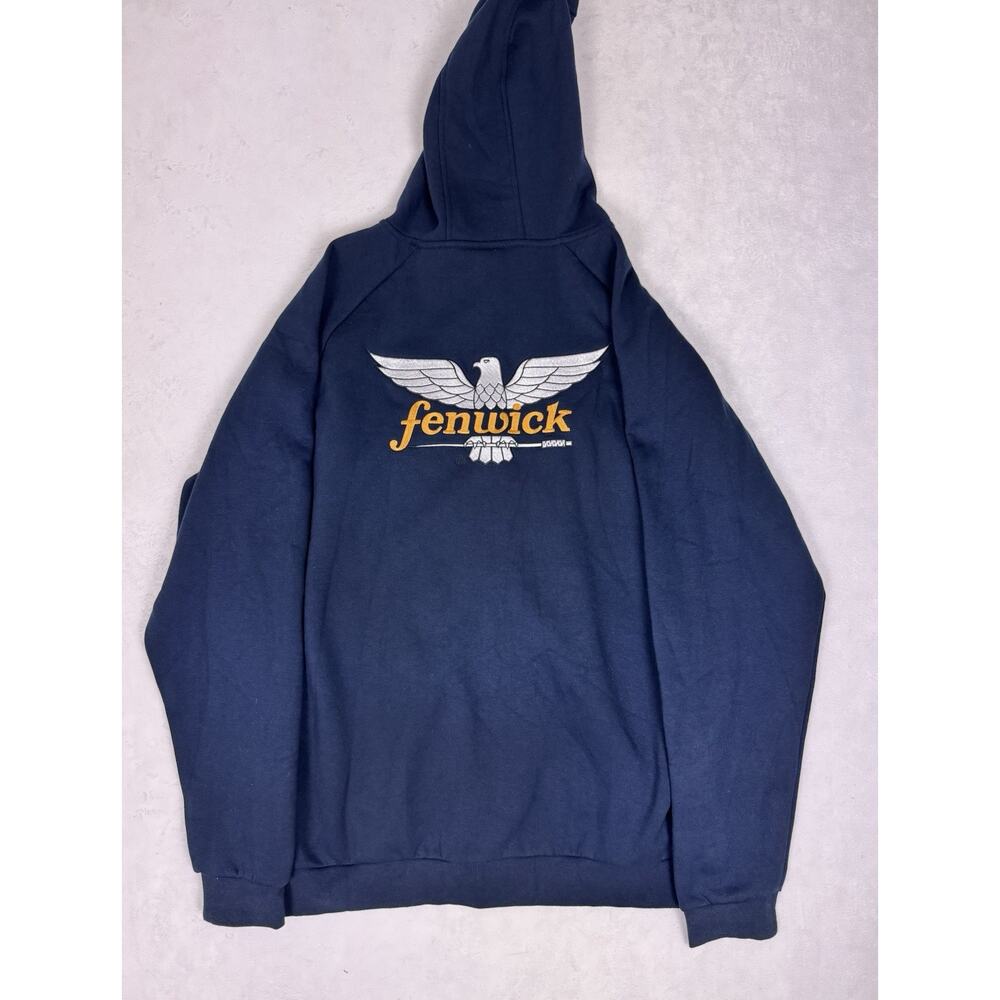Fenwick Fishing Full Zip Hoodie Mens XL Eagle Logo Sweatshirt